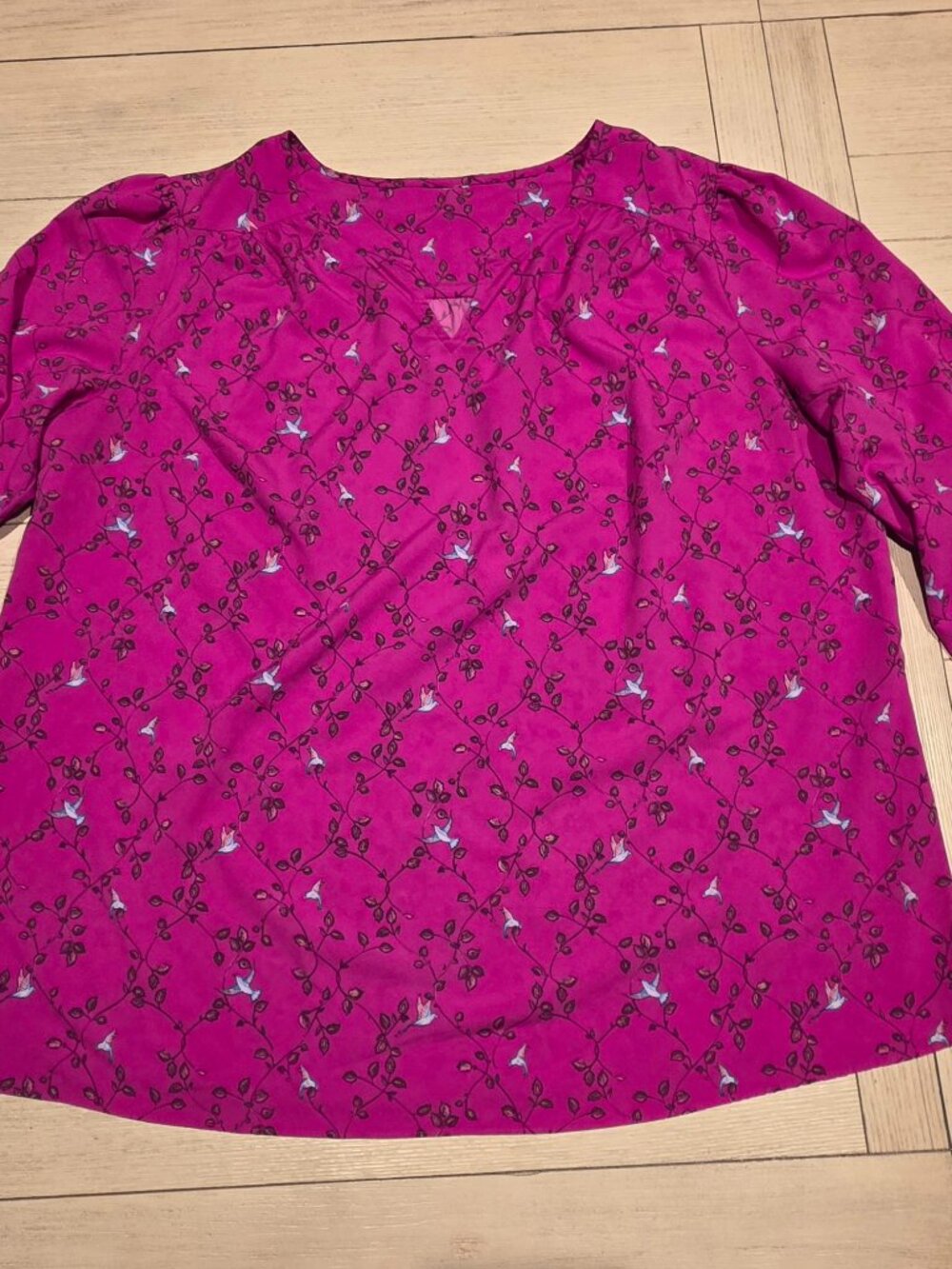 Magenta Pink Blouse | XL